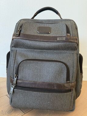 Tumi Alpha 3 Shoulder Bag Brief pack Backpack Business Sports Nylon Gray